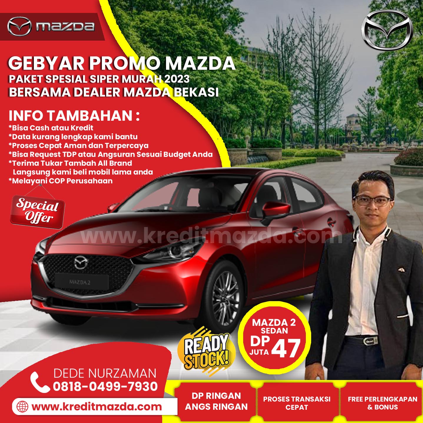 Gebyar Promo Mazda 2 Sedan DP 47 Juta - Dealer Mazda Bekasi & Sekitarnya
